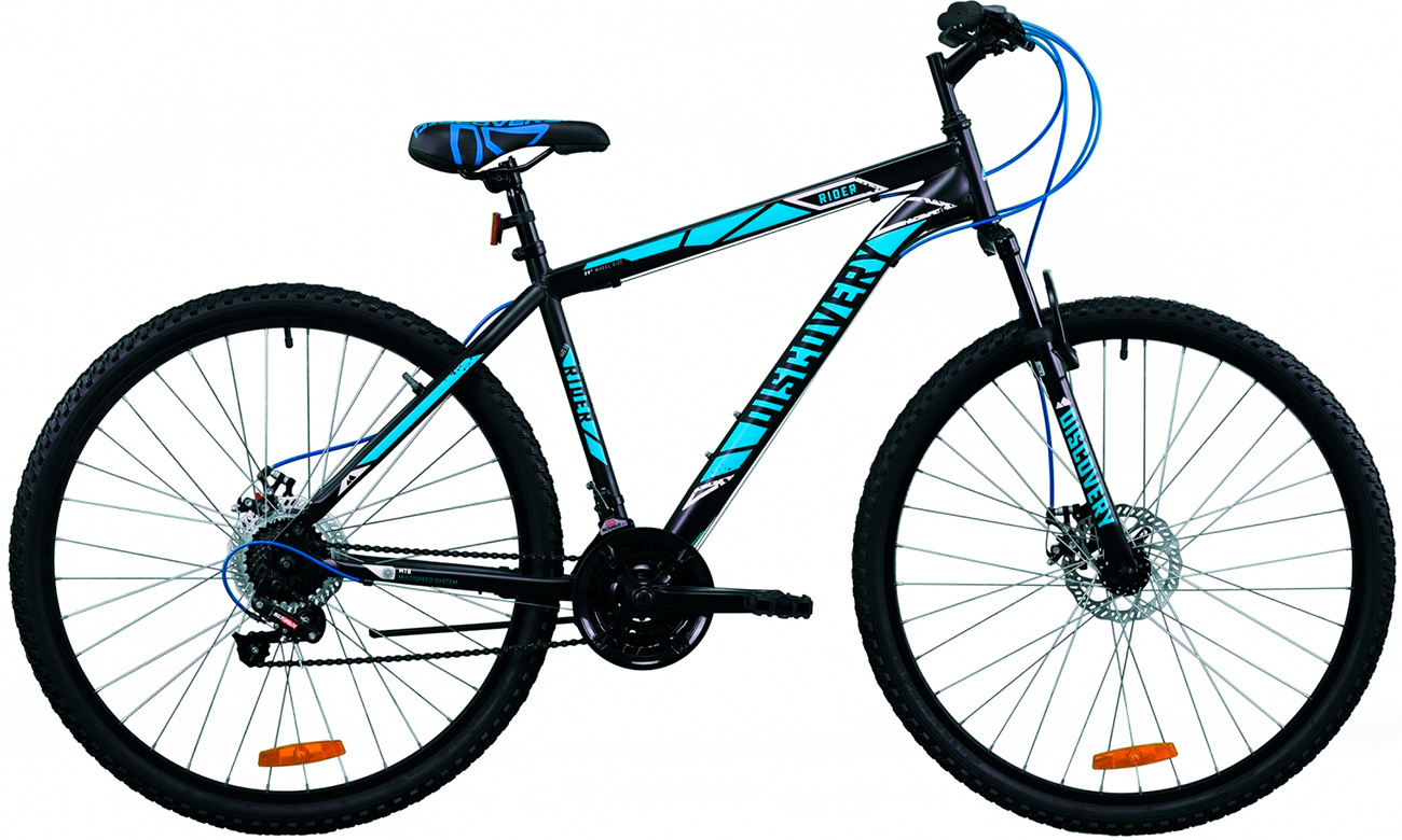 Фотография Велосипед Discovery RIDER DD 29" (2020) 2020 Черно-синий 